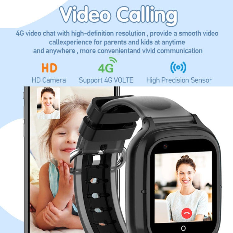 4G Kids Smart Phone Positioning Watch IP67 Waterproof / Video / Voice Calling(Black) - Smart Watches by buy2fix | Online Shopping UK | buy2fix