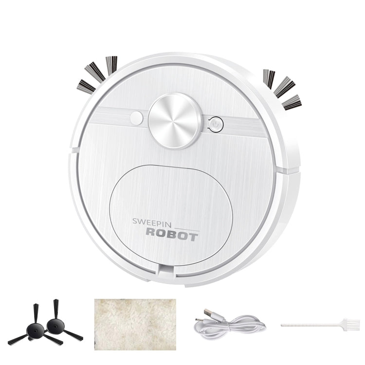 Automatic Smart Sweeping Robot Rechargeable Home 3 In 1 Floor Cleaner(White) - Robot Vacuum Cleaner by buy2fix | Online Shopping UK | buy2fix