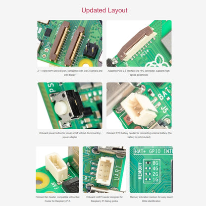 Waveshare For Raspberry Pi 5 2.4GHz Quad-Core BCM2712 Processor Development Board, Spec: 8GB - Raspberry Pi Accessories by Waveshare | Online Shopping UK | buy2fix