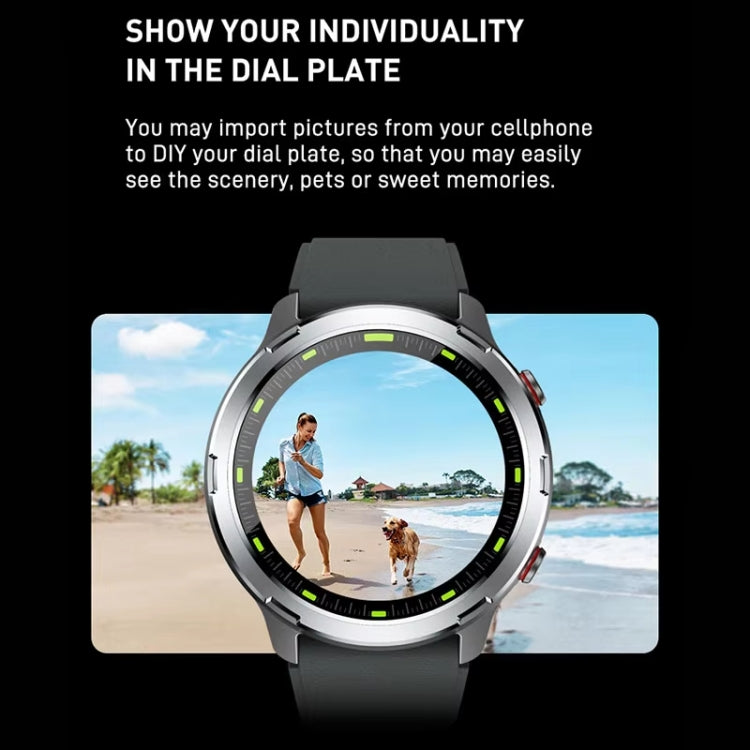 Outdoor GPS Sport Watch 1.32inch HD Round Screen Multi Sport Mode Smartwatch(Silver) - Smart Watches by buy2fix | Online Shopping UK | buy2fix