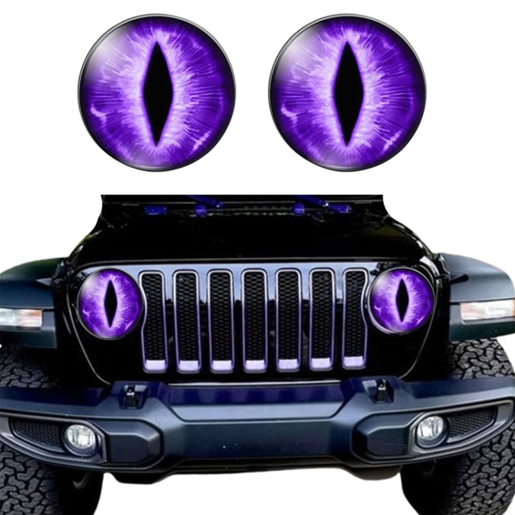 1pair Beast Eyes Headlight Decorative Stickers Off-Road Vehicle Front Lights Stereo Decals, Style: 6 - Lamp Decoration by buy2fix | Online Shopping UK | buy2fix