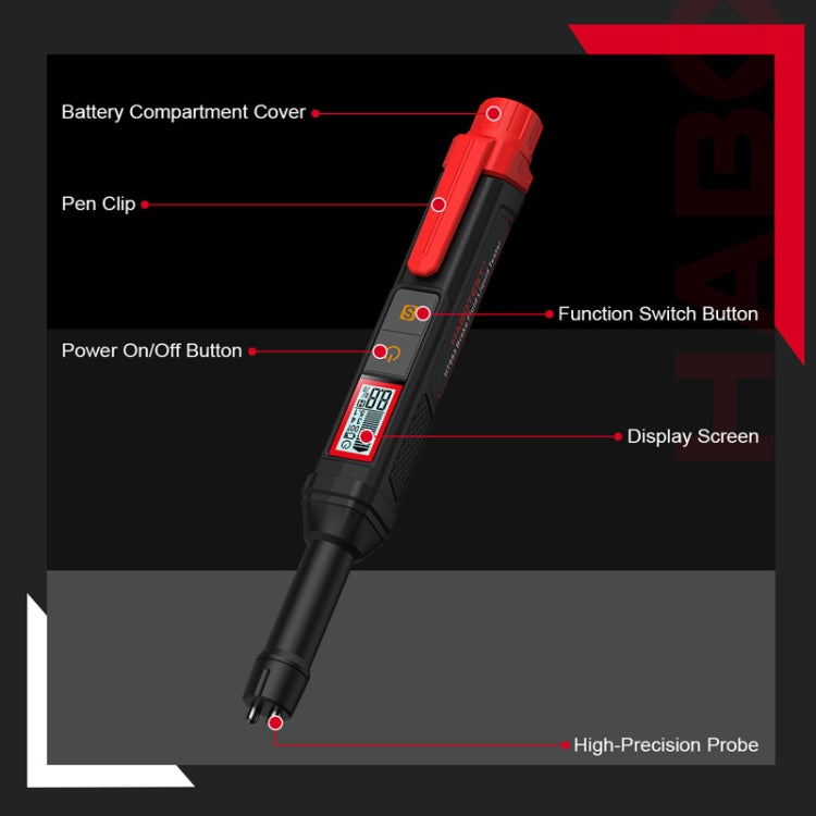 HABOTEST HT663 Motorcycle Vehicle Brake Fluid Moisture Detection Pen - Electronic Test by HABOTEST | Online Shopping UK | buy2fix