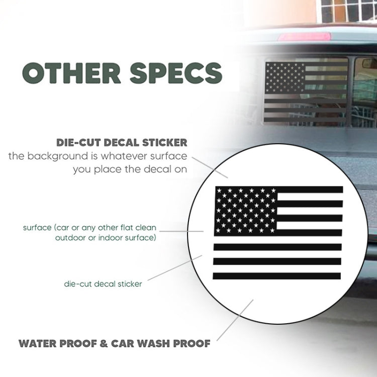 Flag Pattern High-transparency Pickup Truck Rear Window Glass Waterproof Sticker(20g) - Decorative Sticker by buy2fix | Online Shopping UK | buy2fix