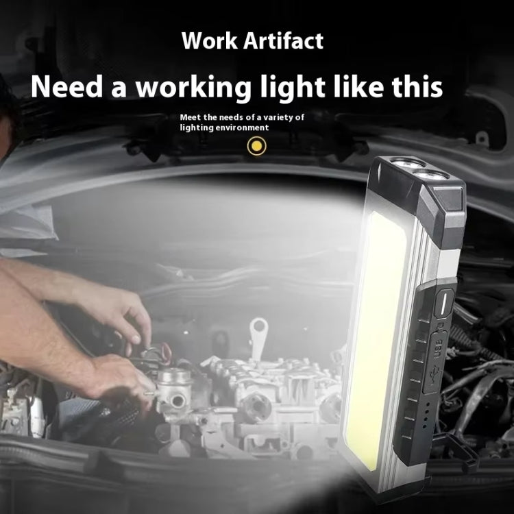 E-SMARTER KXK586 Flat Work Light LED Work Auto Repair Light USB Rechargeable Repair Light With Magnetic Attachment - Other Tools by E-SMARTER | Online Shopping UK | buy2fix