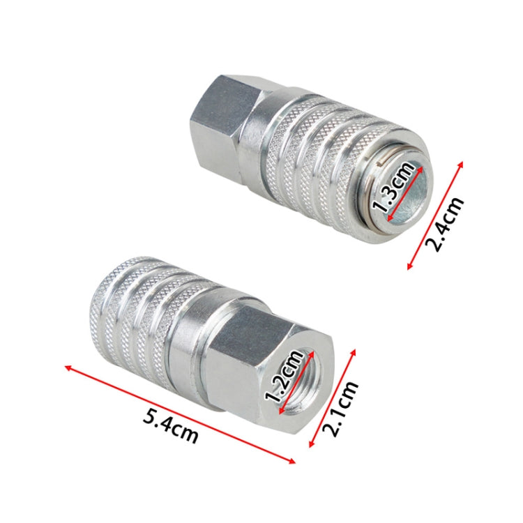 PD242 Series PD Steel Hydraulic Test Port And Diagnostic Equipment Quick Connect Coupler(Silver) - Cables & Connectors by buy2fix | Online Shopping UK | buy2fix