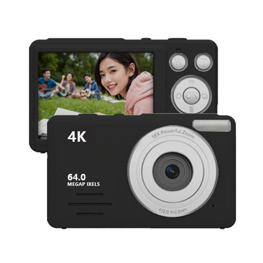 Anytek S7 4K HD Digital Camera Self-Timer Travel Camera Student Kids Card Camera(Black) - Video Cameras by Anytek | Online Shopping UK | buy2fix