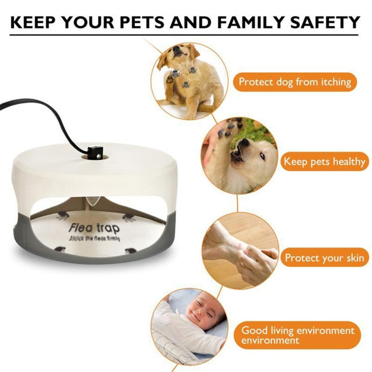 Flea Trap Pet Home Flea Lamp, Plug Type:JP Plug - Traps by buy2fix | Online Shopping UK | buy2fix