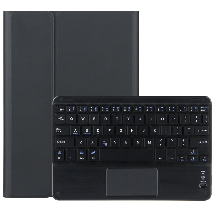 DY-P10-C 2 in 1 Removable Bluetooth Keyboard + Protective Leather Tablet Case with Touchpad & Holder for Lenovo Tab P10 10.1 inch(Black) - Lenovo Keyboard by buy2fix | Online Shopping UK | buy2fix