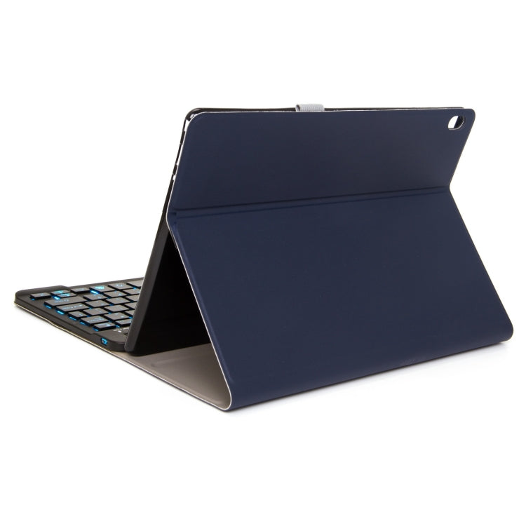 M10S 2 in 1 Removable Bluetooth Keyboard + Leather Tablet Case with Backlight & Holder for Lenovo Tab M10 TB-X505X (Dark Blue) - Lenovo Keyboard by buy2fix | Online Shopping UK | buy2fix