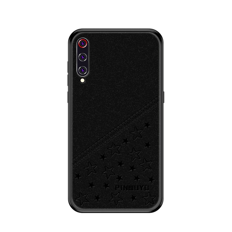 PINWUYO Full Coverage Waterproof Shockproof PC+TPU+PU Case for Xiaomi Mi 9(Black) - Xiaomi Cases by dibase | Online Shopping UK | buy2fix