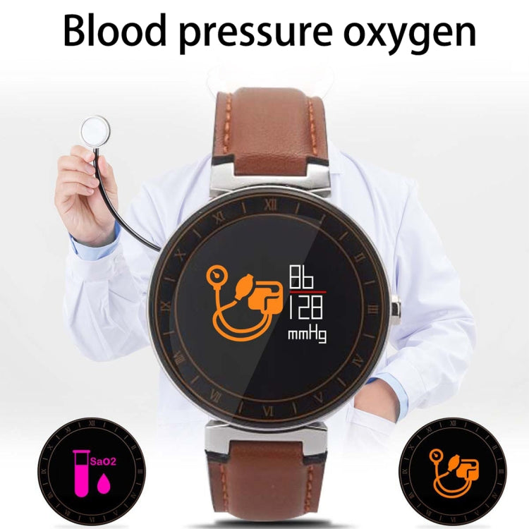 L8 0.95 inch Color OLED Touch Screen Bluetooth 4.0 Smart Bracelet, IP67 Waterproof, Support Multiple Sports Mode / Blood Pressure Monitor / Heart Rate Monitor / Sleep Monitor / Information Reminder /  ... Compatible with both Android and iOS System(Brown) - Smart Wear by buy2fix | Online Shopping UK | buy2fix
