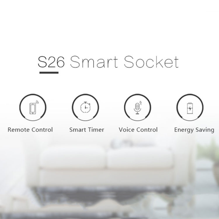 Sonoff S26 WiFi Smart Power Plug Socket Wireless Remote Control Timer Power Switch, Compatible with Alexa and Google Home, Support iOS and Android, US Plug - Smart Socket by Sonoff | Online Shopping UK | buy2fix