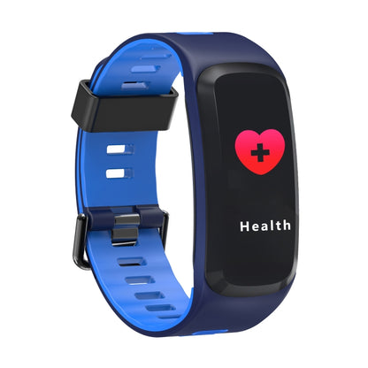 DTNO.1 F4 0.95 inches IPS Color Screen Smart Bracelet IP68 Waterproof, Support Call Reminder /Heart Rate Monitoring /Blood Pressure Monitoring /Sleep Monitoring / Blood Oxygen Monitoring (Blue) - Smart Wear by DTNO.1 | Online Shopping UK | buy2fix