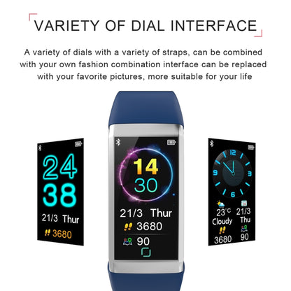 TD19 1.14 inches IPS Screen Smart Bracelet IP67 Waterproof, Support Call Reminder / Heart Rate Monitoring / Blood Pressure Monitoring / Sleep Monitoring /  Remote Camera (Blue) - Smart Wear by buy2fix | Online Shopping UK | buy2fix