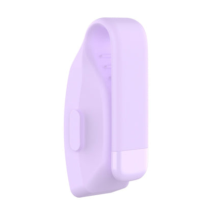 Smart Watch Silicone Clip Button Protective Case for Fitbit Inspire / Inspire HR / Ace 2(Light Purple) - Screen Protector by ENKAY | Online Shopping UK | buy2fix