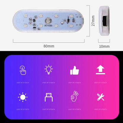 USB-C / Type-C Colorful Touch Switch Control Car Foot Ambient Light - In Car by buy2fix | Online Shopping UK | buy2fix