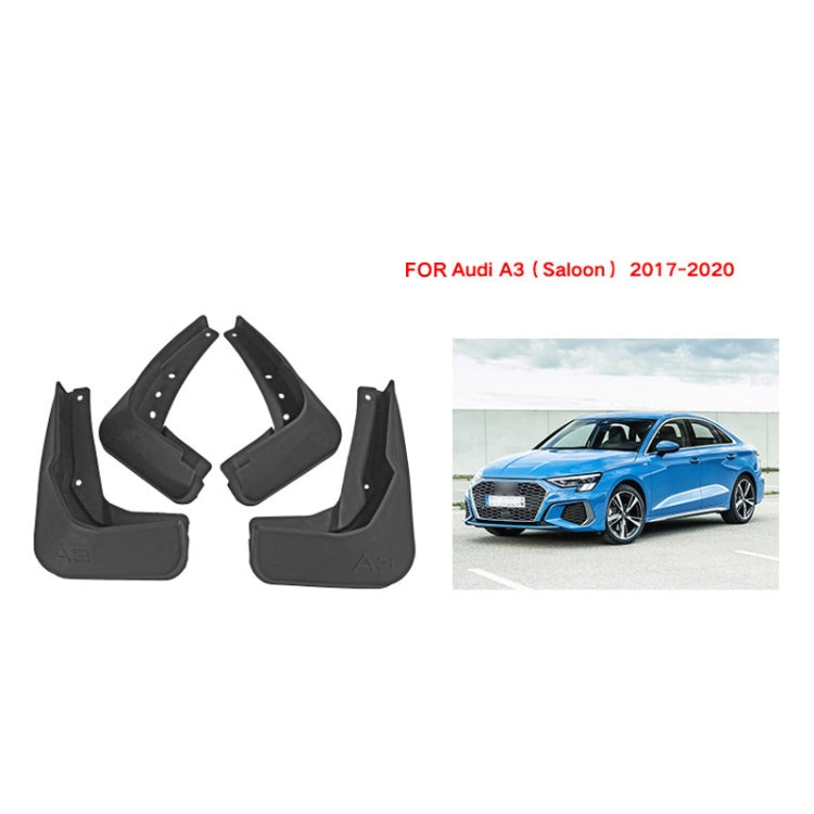 For Audi A3 Sedan 2017-2020 4pcs/Set Car Auto Soft Plastic Splash Flaps Fender Guard - Mudguards by buy2fix | Online Shopping UK | buy2fix