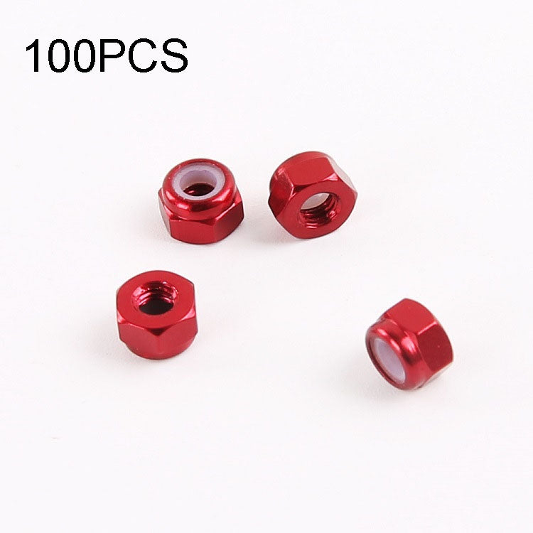 100 PCS iFlight M2 / M3 6061 Aluminum Screw Nuts Nylon Insert Self Lock Nut for RC FPV Racing Drone Accessories(Red) - Toys & Hobbies by IFLIGHT | Online Shopping UK | buy2fix