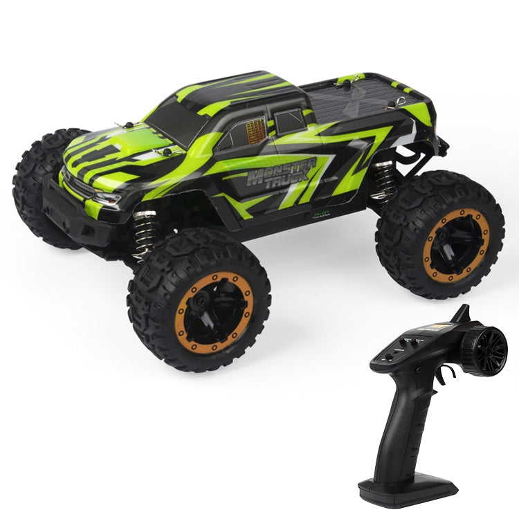 SG-1601 Brush Version 2.4G Remote Control Competitive Bigfoot Off-road Vehicle 1:16 Sturdy and Playable Four-wheel Drive Toy Car Model with LED Headlights & Head-up Wheels (Green) - RC Cars by buy2fix | Online Shopping UK | buy2fix