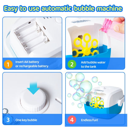 JJR/C V08 Chargeable Automatic Bubble Machine Outdoor Toys(Sky Blue) - Toy Sports by buy2fix | Online Shopping UK | buy2fix