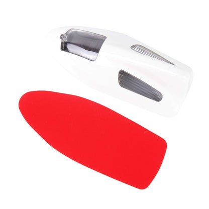 Solar Colorful Light Anti Collision Shark Fin Car Taillight LED Flash Warning Light Caution Light(White) - Warning Lights by buy2fix | Online Shopping UK | buy2fix