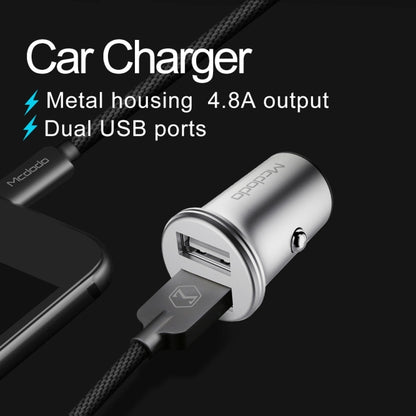 Mcdodo CC-3851 Dual USB Ports Smart Car Charger, For iPhone, iPad, Samsung, HTC, Sony, LG, Huawei, Lenovo, and other Smartphones or Tablet(Black) - In Car by Mcdodo | Online Shopping UK | buy2fix