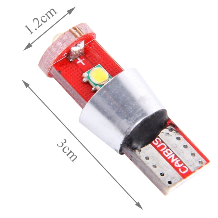 2 PCS T10 800 LM 6000K 10W 3 LED White Light Clearance Light.DC 12V. - Clearance Lights by buy2fix | Online Shopping UK | buy2fix