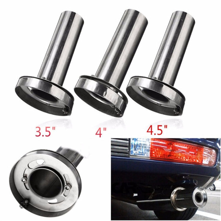 3.5 inch Universal Car 304 Stainless Steel Exhaust Pipe Muffler Unadjustable Tail Muffler Tip - In Car by buy2fix | Online Shopping UK | buy2fix
