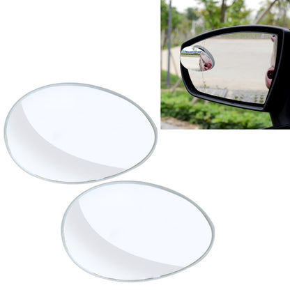 3R-055 2 PCS Car Truck Oval Blind Spot Rear View Wide Angle Mirror Blind Spot Mirror 360 Degree Adjustable Wide-angle Mirror, Size: 6.7*4.5cm - Convex Mirror & Accessories by 3R | Online Shopping UK | buy2fix