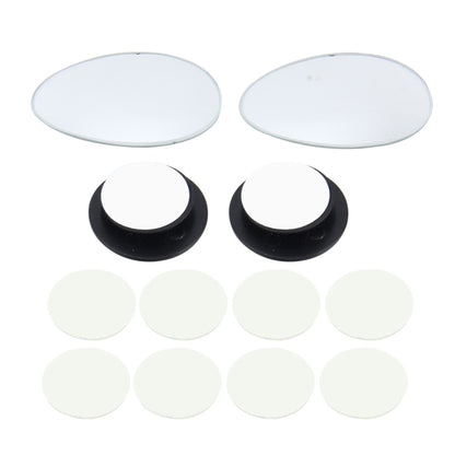 3R-055 2 PCS Car Truck Oval Blind Spot Rear View Wide Angle Mirror Blind Spot Mirror 360 Degree Adjustable Wide-angle Mirror, Size: 6.7*4.5cm - Convex Mirror & Accessories by 3R | Online Shopping UK | buy2fix