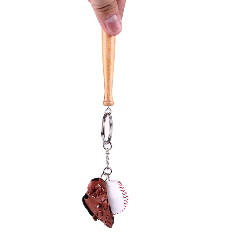 Sporty Baseball & Bat & Gloves Keychain - Key Rings by buy2fix | Online Shopping UK | buy2fix