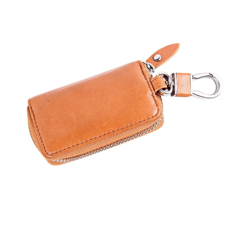 Universal Pure Cow Leather Waist Hanging Zipper Wallets Key Holder Bag (No Include Key) - Car Key Cases by buy2fix | Online Shopping UK | buy2fix