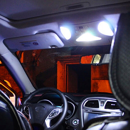 2 PCS 2W 100 LM 6000K 41MM 6 SMD-7020 LEDs Bicuspid Port Decoding Car Dome Lamp LED Reading Light, DC 12V, White Light(Black) - Dome Lights by buy2fix | Online Shopping UK | buy2fix