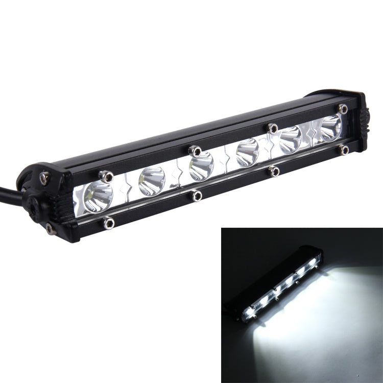 DC 10-30V 18W 2300LM 6500K Waterproof Vehicle Car Boat Marine External Work Lights Emergency Lights 30 Degrees Adjustable Spot Light LED Car Bulbs with 6 Intense CREE LED Lights(White Light) - Work Lights by buy2fix | Online Shopping UK | buy2fix