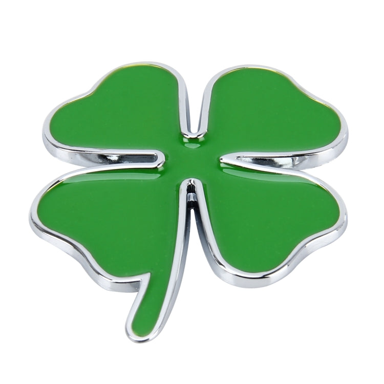 Four Leaf Clover Herb Luck Symbol Badge Emblem Labeling Sticker Styling Car Dashboard  Decoration, Size: 4*3.3cm - 3D Metal Sticker by buy2fix | Online Shopping UK | buy2fix