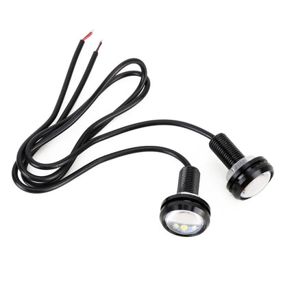 2 PCS 2W Car Auto Eagle Eyes Fog Light Turn Light with 12 SMD-4014 LED Lamps, DC 12V Cable Length: 55cm(White Light) - Eagle Eye Lamps by buy2fix | Online Shopping UK | buy2fix