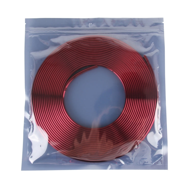 2m High Quality Car Headlight External Frame Decorative Strip Car Wheel Hub Trim Mouldings Shining Decoration Strip Automobile Network Decorative Strip(Red) - Decorative Strip by buy2fix | Online Shopping UK | buy2fix