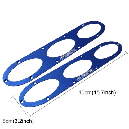 2 PCS Anti-collision Protection Decorative Bar Behind The Siege Car Decoration(Blue) - In Car by buy2fix | Online Shopping UK | buy2fix