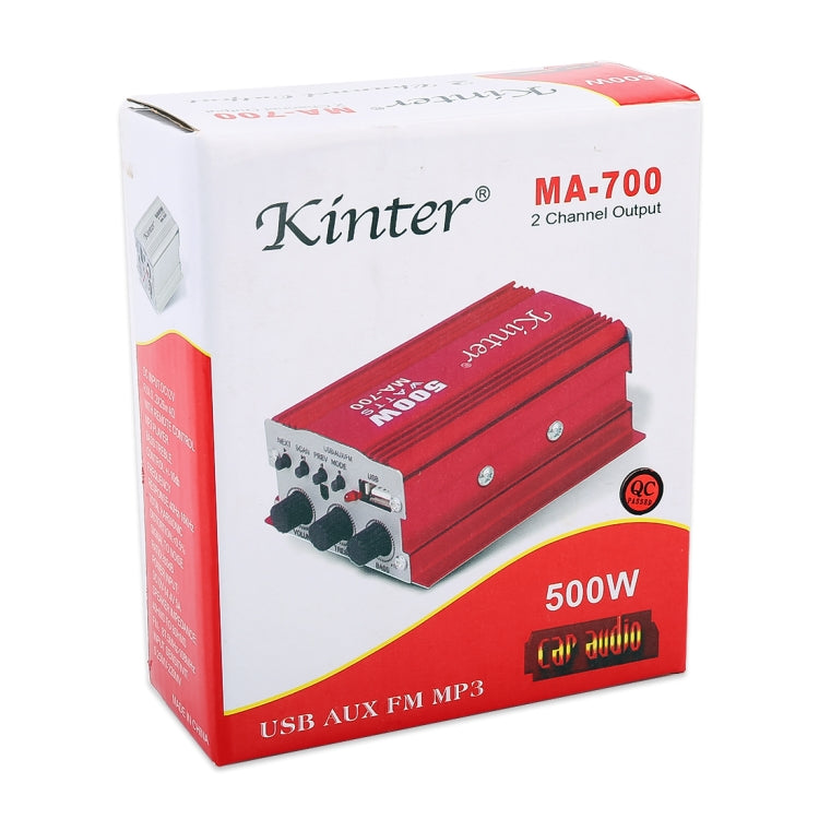 MA-700 Car Mini Amplifier Audio, Support MP3 / FM / USB, with Remote Control - Car Amplifiers by buy2fix | Online Shopping UK | buy2fix