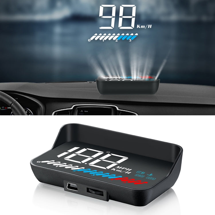 M7 3.5 inch Universal Car OBD2 + GPS HUD Vehicle-mounted Head Up Display Fuel Consumption - Head Up Display System by buy2fix | Online Shopping UK | buy2fix