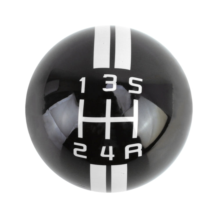 Universal Vehicle Ball Shape Modified Resin Shifter Manual 5-Speed Gear Shift Knob(Black White) - Shift Knob by buy2fix | Online Shopping UK | buy2fix