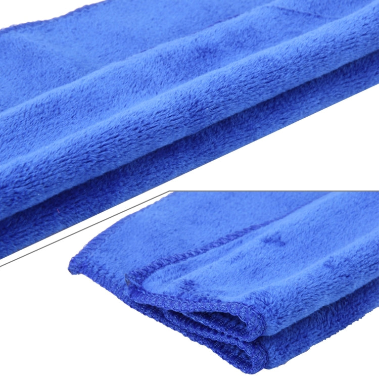 2 PCS Quick Dry Microfiber  Suede Towels Cleaning Cloth Anti-Scratch Car Detailing Care Towels for Wipping off Water Mist(Blue) - Car washing supplies by buy2fix | Online Shopping UK | buy2fix