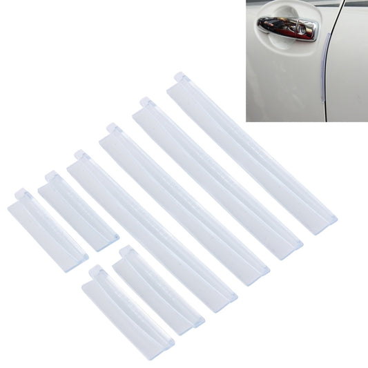 FR JG-031 8 PCS Rubber Car Side Door Edge Protection Guards Cover Trims Stickers(Transparent) - Anti Collision Sticker by buy2fix | Online Shopping UK | buy2fix