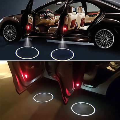 2 PCS LED Car Door Welcome Logo Car Brand Shadow Light Laser Projector Lamp for Renault(Silver) - Door Lights by buy2fix | Online Shopping UK | buy2fix