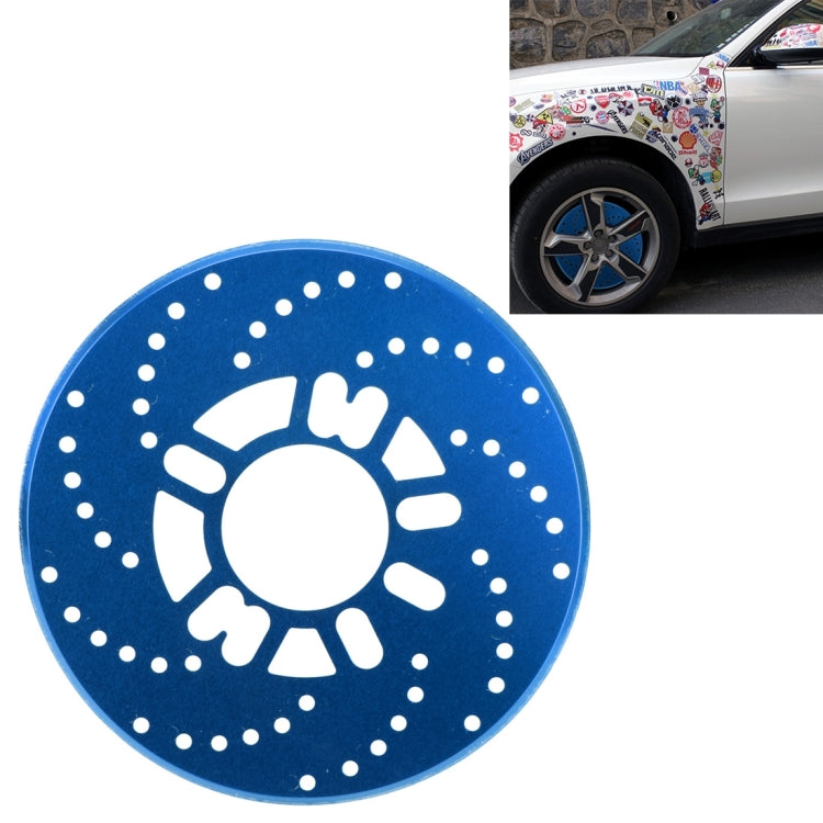 2 PCS Universal Aluminium Auto Car Wheel Disc Brake Racing Decorative Cover(Blue) - In Car by buy2fix | Online Shopping UK | buy2fix