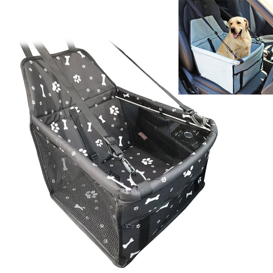 Nonslip Folding Oxford Cloth Car Vice Driving Seat Cover Pet Cat Dog Cushion Mat, Size: 40 x 30 x 25cm (Black Bone) -  by buy2fix | Online Shopping UK | buy2fix