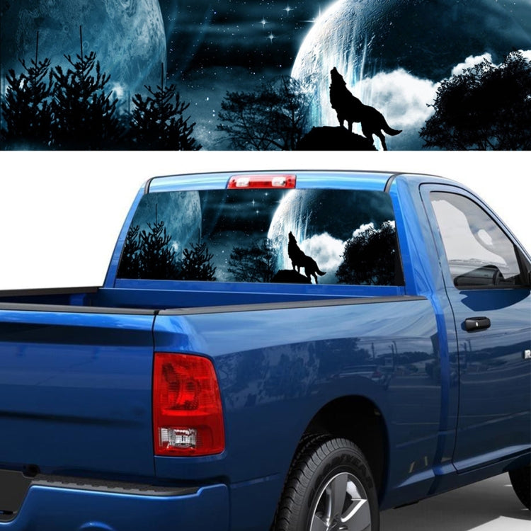 Wolverine Pattern Horror Series Car Rear Window Decorative Sticker, Size: 135 x 36cm -  by buy2fix | Online Shopping UK | buy2fix