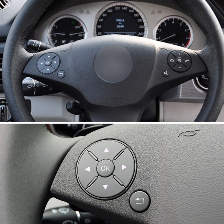 Car Right Side Steering Wheel Switch Buttons Panel for Mercedes-Benz W204 2007-2014, Left Driving(Black) - In Car by buy2fix | Online Shopping UK | buy2fix