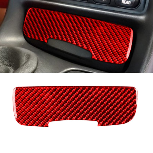 Carbon Fiber Car Power Outlet Cover Sticker for Chevrolet Corvette C5 1998-2004, Left Drive(Red) - In Car by buy2fix | Online Shopping UK | buy2fix