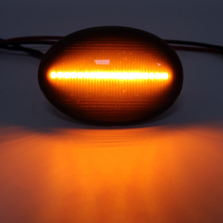 2 PCS DC12V / 3W Car LED Dynamic Blinker Side Lights Flowing Water Turn Signal Light for BMW Mini Cooper, Amber Light(Black) - In Car by buy2fix | Online Shopping UK | buy2fix